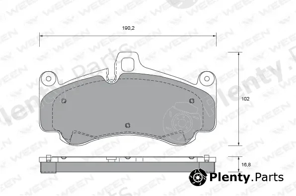 Ween 151-2689 — Brake Pad Set, disc brake