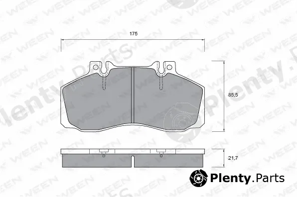 Ween 151-1035 — Brake Pad Set, disc brake