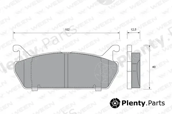 Ween 151-1489 — Brake Pad Set, disc brake