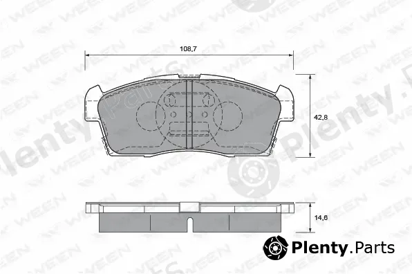Ween 151-2172 — Brake Pad Set, disc brake