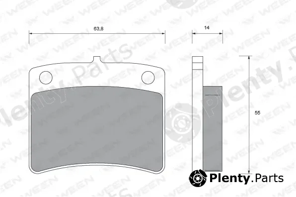 Ween 151-1564 — Brake Pad Set, disc brake