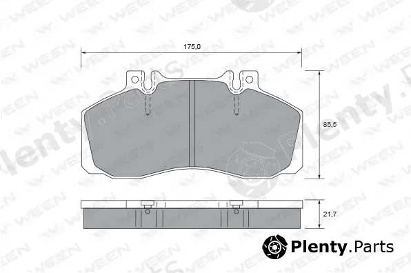 Ween 151-2633 — Brake Pad Set, disc brake