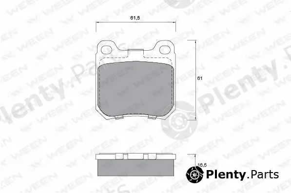 Ween 151-1241 — Brake Pad Set, disc brake