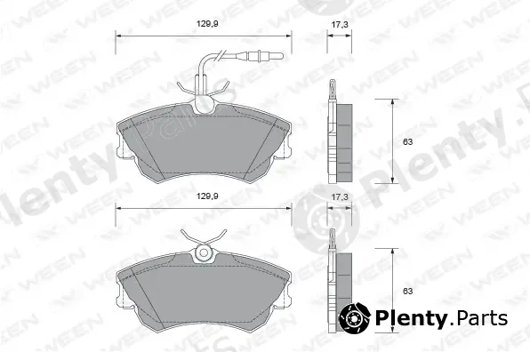 Ween 151-1756 — Brake Pad Set, disc brake