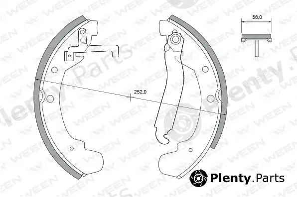Ween 152-2360 — Brake Shoe Set
