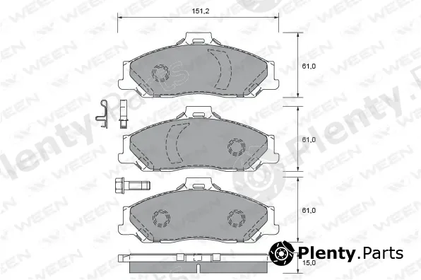 Ween 151-2315 — Brake Pad Set, disc brake