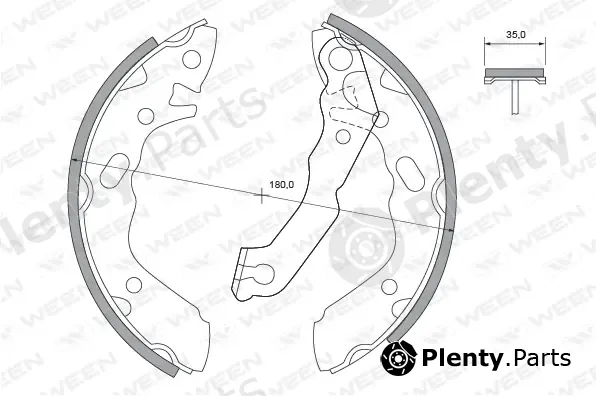 Ween 152-2386 — Brake Shoe Set