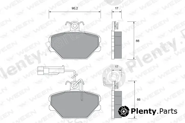 Ween 151-1459 — Brake Pad Set, disc brake