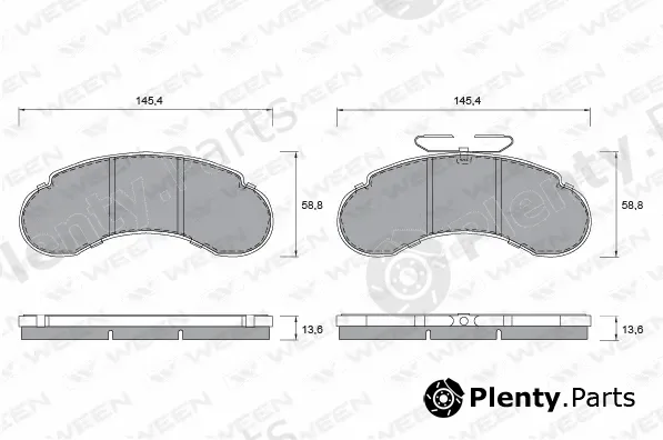 Ween 151-1302 — Brake Pad Set, disc brake