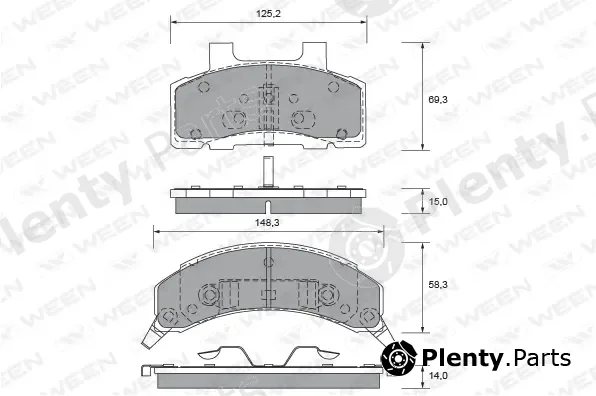 Ween 151-2404 — Brake Pad Set, disc brake