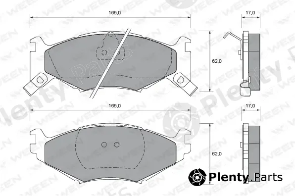 Ween 151-1680 — Brake Pad Set, disc brake