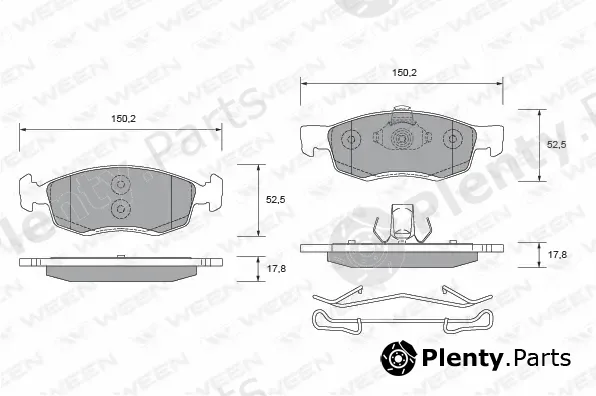 Ween 151-2673 — Brake Pad Set, disc brake