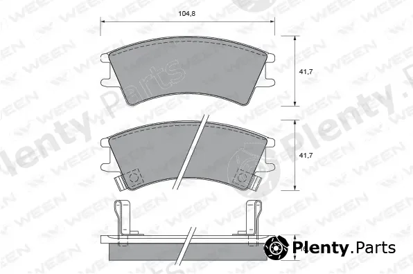 Ween 151-2165 — Brake Pad Set, disc brake