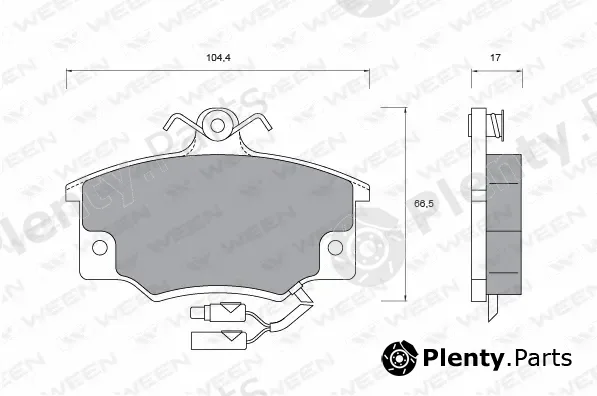 Ween 151-1012 — Brake Pad Set, disc brake