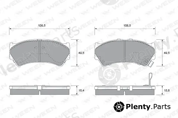 Ween 151-2252 — Brake Pad Set, disc brake