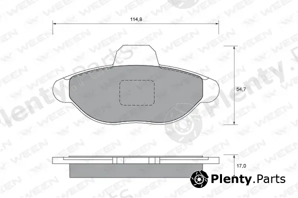 Ween 151-1635 — Brake Pad Set, disc brake