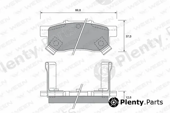 Ween 151-2159 — Brake Pad Set, disc brake