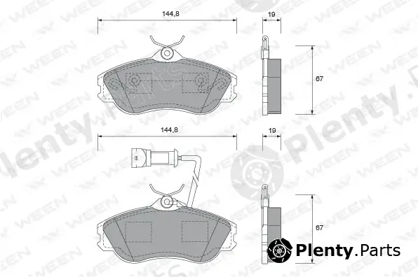 Ween 151-1452 — Brake Pad Set, disc brake