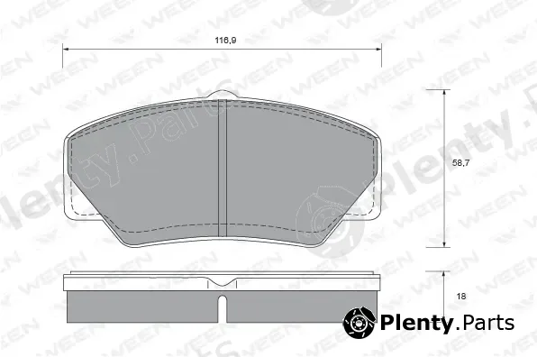Ween 151-2366 — Brake Pad Set, disc brake