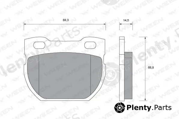 Ween 151-1715 — Brake Pad Set, disc brake