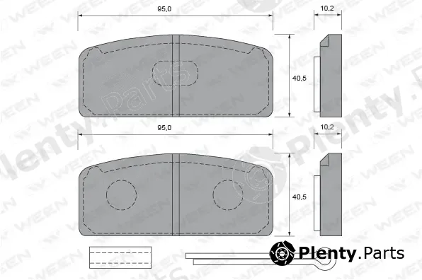 Ween 151-1621 — Brake Pad Set, disc brake