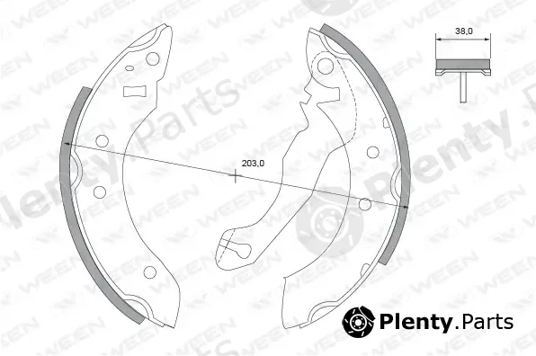 Ween 152-2218 — Brake Shoe Set