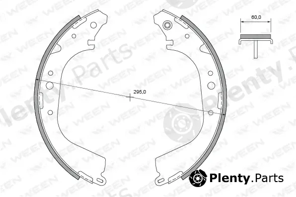 Ween 152-2357 — Brake Shoe Set