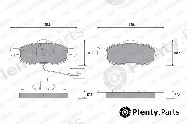 Ween 151-1291 — Brake Pad Set, disc brake