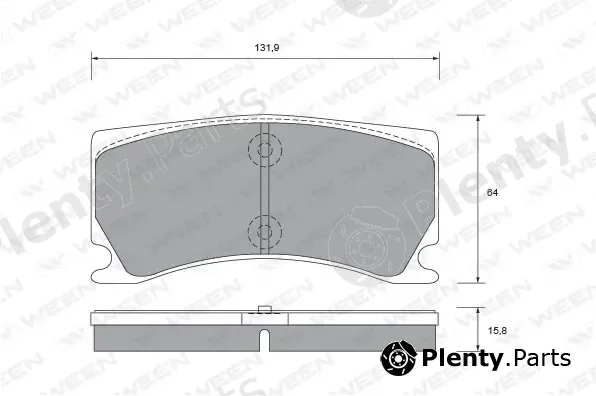 Ween 151-2707 — Brake Pad Set, disc brake