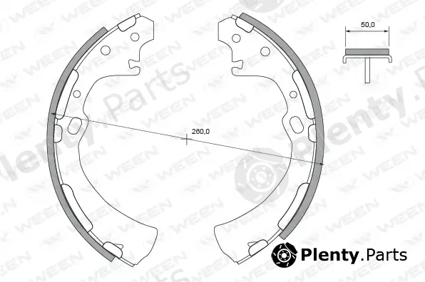 Ween 152-2361 — Brake Shoe Set