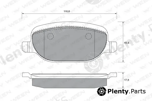 Ween 151-1728 — Brake Pad Set, disc brake