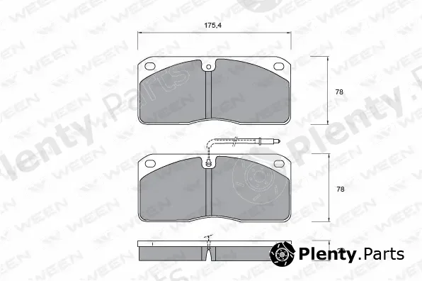 Ween 151-1043 — Brake Pad Set, disc brake