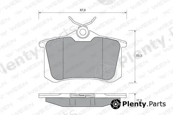 Ween 151-1790 — Brake Pad Set, disc brake