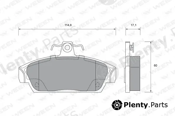 Ween 151-1469 — Brake Pad Set, disc brake