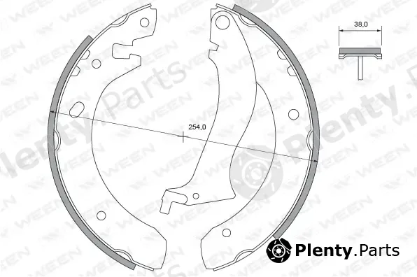 Ween 152-2416 — Brake Shoe Set
