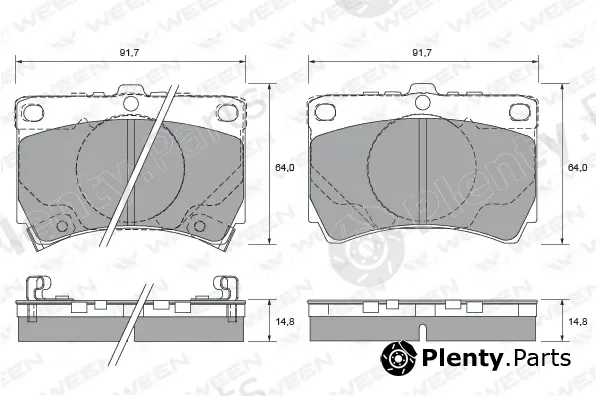 Ween 151-2229 — Brake Pad Set, disc brake
