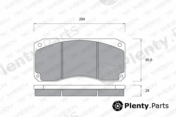Ween 151-1031 — Brake Pad Set, disc brake