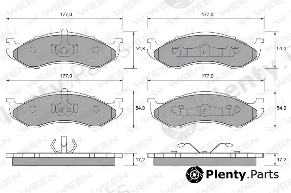 Ween 151-1676 — Brake Pad Set, disc brake
