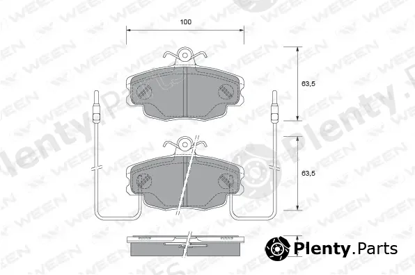 Ween 151-1860 — Brake Pad Set, disc brake