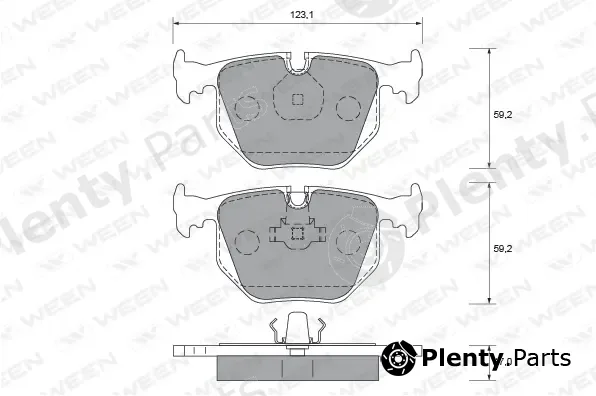Ween 151-1652 — Brake Pad Set, disc brake