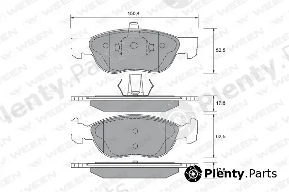 Ween 151-1902 — Brake Pad Set, disc brake