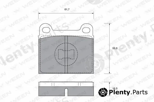 Ween 151-1391 — Brake Pad Set, disc brake