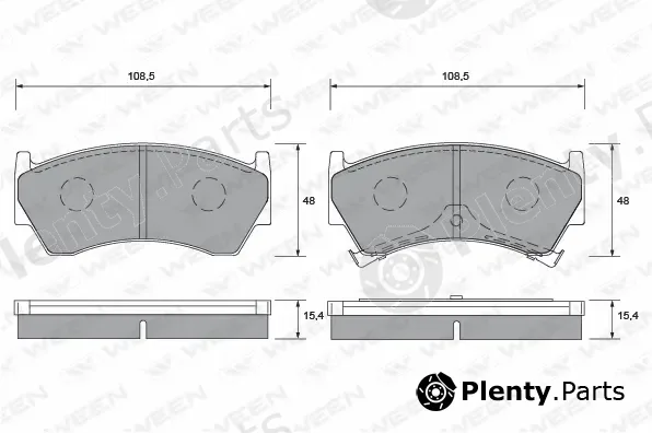 Ween 151-1369 — Brake Pad Set, disc brake