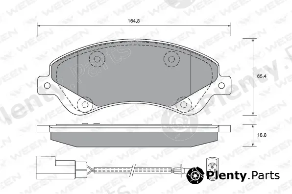 Ween 151-2655 — Brake Pad Set, disc brake