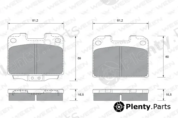 Ween 151-2124 — Brake Pad Set, disc brake
