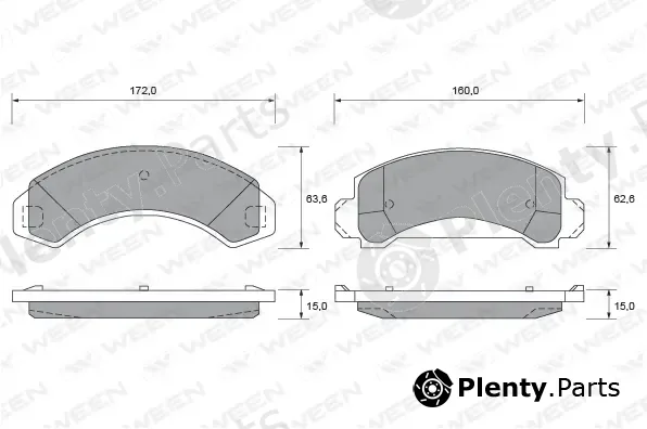 Ween 151-1735 — Brake Pad Set, disc brake