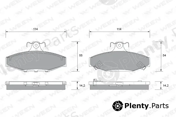 Ween 151-2148 — Brake Pad Set, disc brake