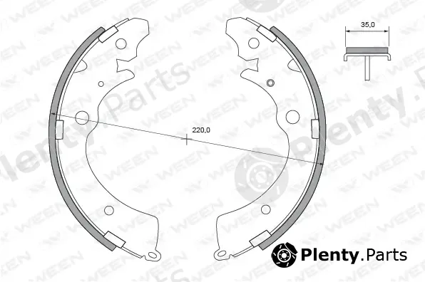 Ween 152-2138 — Brake Shoe Set