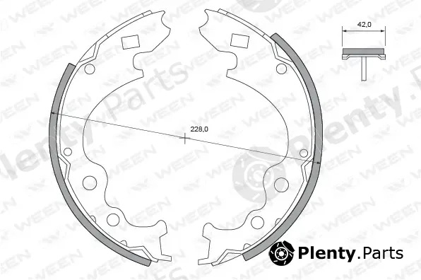 Ween 152-2100 — Brake Shoe Set