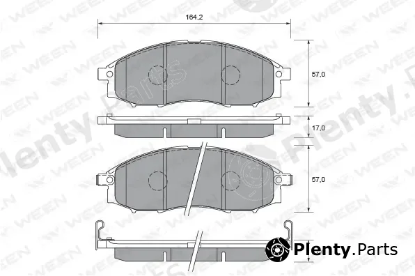 Ween 151-2310 — Brake Pad Set, disc brake